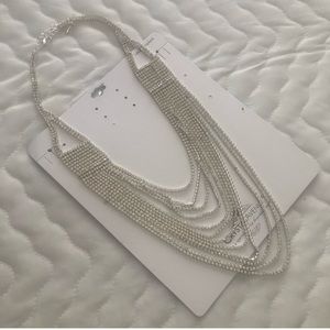 multi tiered crystal necklace